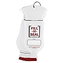 Fill-N-Seal (25) 2.5oz Heat Sealed Travel Pouches, TSA Compliant, No Funnel Need, Resealable, Disposable, & BPA Free Beauty & Personal Care Fill-N-Seal