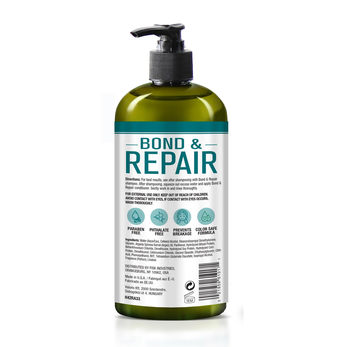 Hair Chemist Bond & Repair Bonding Hair Treatment Argan Conditioner for Damaged Hair 33.8 oz. | Bonding Conditioner for Damaged Hair | Repairing Hair