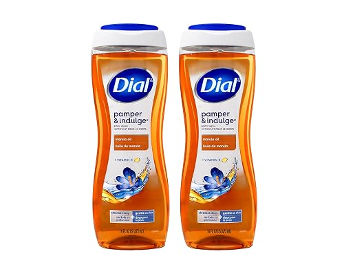 Dial Pamper & Indulge Body Wash Marula Oil with Vitamin E Hydraclean Complex 16 fl oz (Pack of 2) Beauty & Personal Care Dial