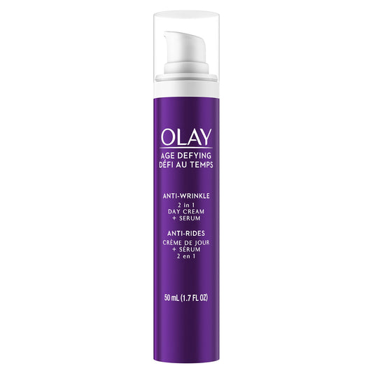 Wrinkle Cream by Olay Age Defying 2-in-1 Anti-Wrinkle Day Cream Plus Serum, 1.7 Fluid Ounce Beauty & Personal Care Olay