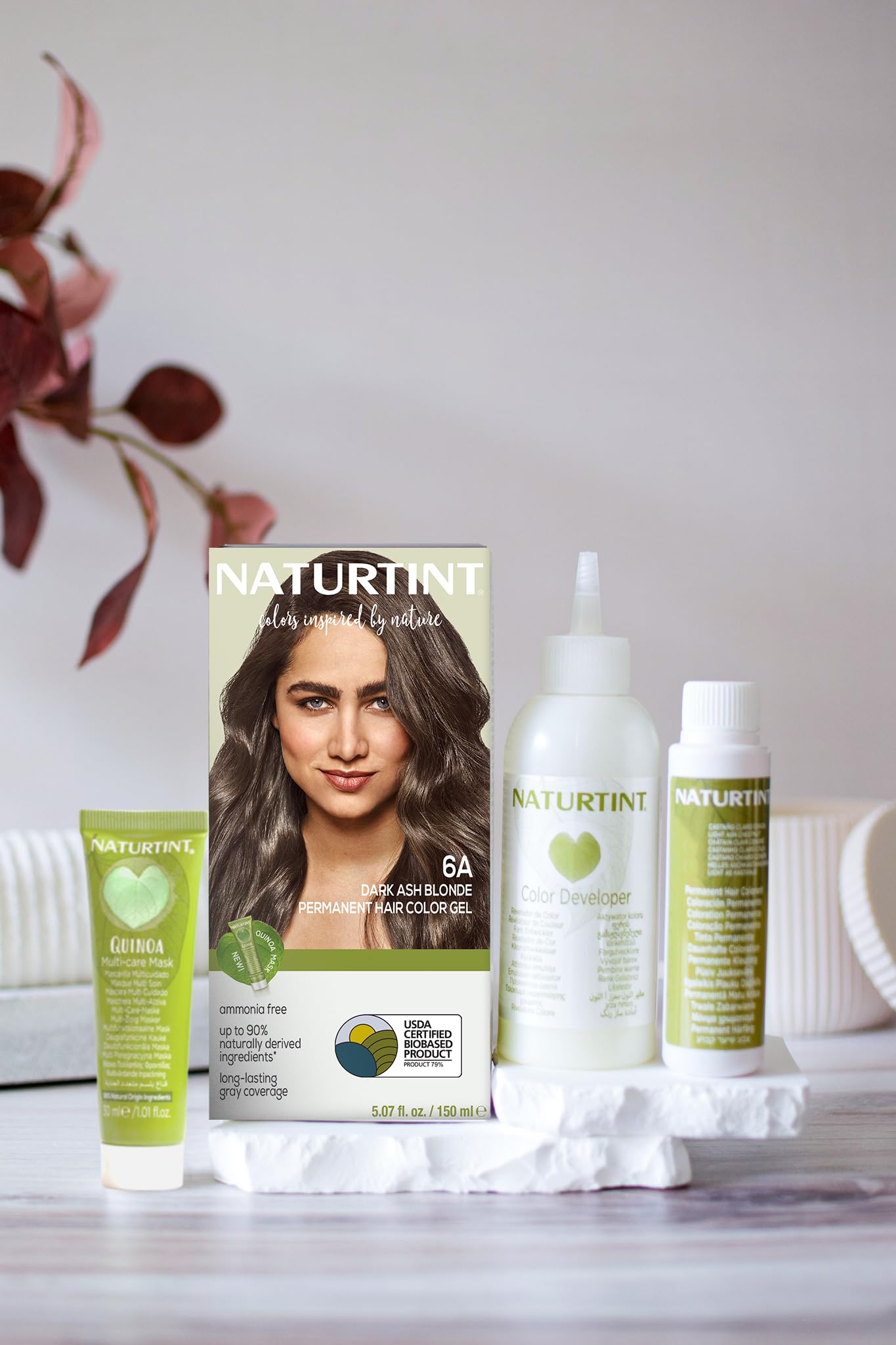 Naturtint 6A Dark Ash Blonde Permanent Hair Color (Pack of 6), Ammonia Free, Vegan, Cruelty Free, up to 100% Gray Coverage, Long Lasting Results Beauty & Personal Care Naturtint