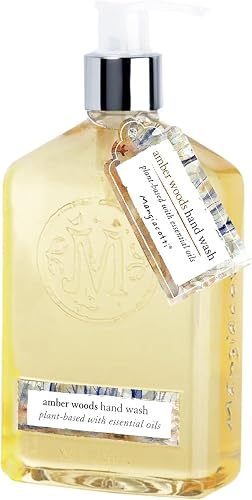 Mangiacotti Liquid Hand Soap Naturally Plant Based Hand-Wash with Vitamin E and Fragrant Essential Oils,12-Ounce, Amber Woods Beauty & Personal Care Mangiacotti