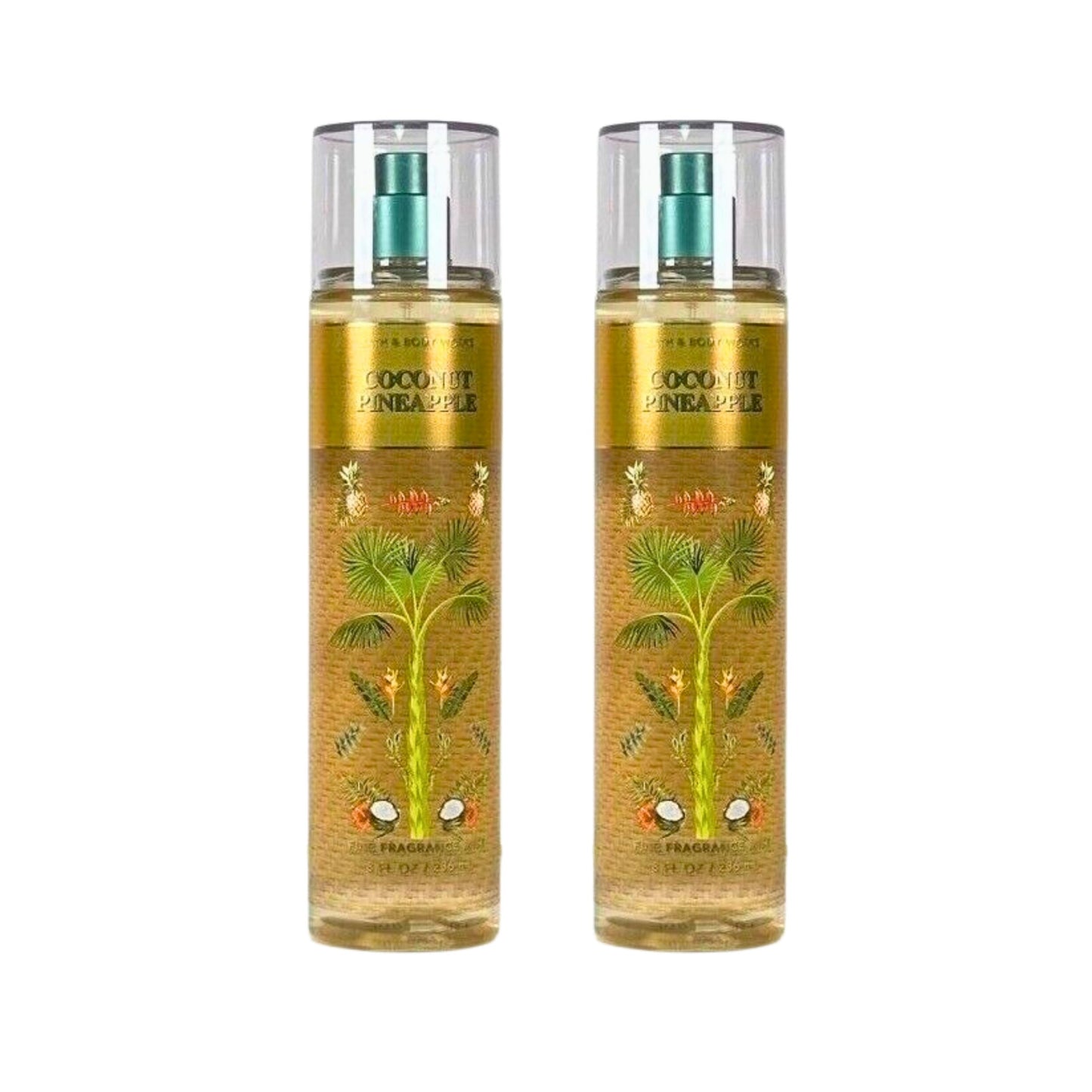Bath & Body Works Fine Fragrance Mists, Set of 2, 8oz Each Bottle (Coconut Pineapple) Beauty & Personal Care Bath & Body Works