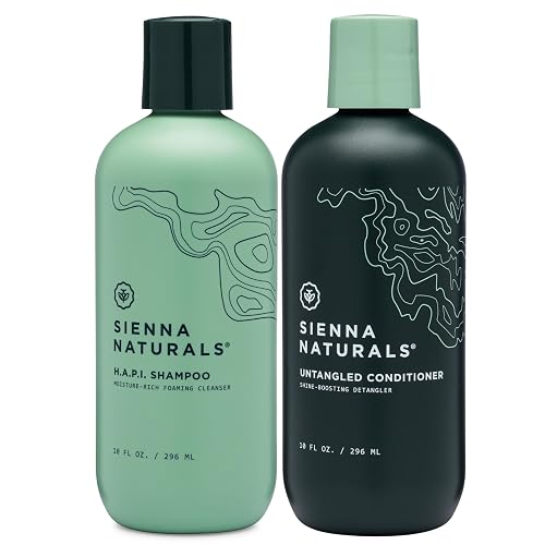 Sienna Naturals - H.A.P.I. Shampoo & Untangled Conditioner Bundle - Anti Frizz - Hydrating for Dry, Damaged, Curly & Color-Treated Hair Beauty & Personal Care Sienna Naturals