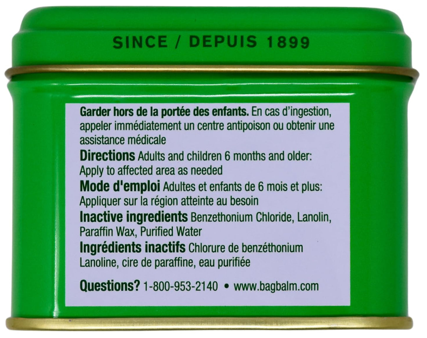 Bag Balm Vermont's Original Moisturizing for Dry Skin, Chapped Lips, Cracked Heels, Dog Paw Pads + More. 118 ml (4 oz) Tin (1) Beauty & Personal Care Bag Balm