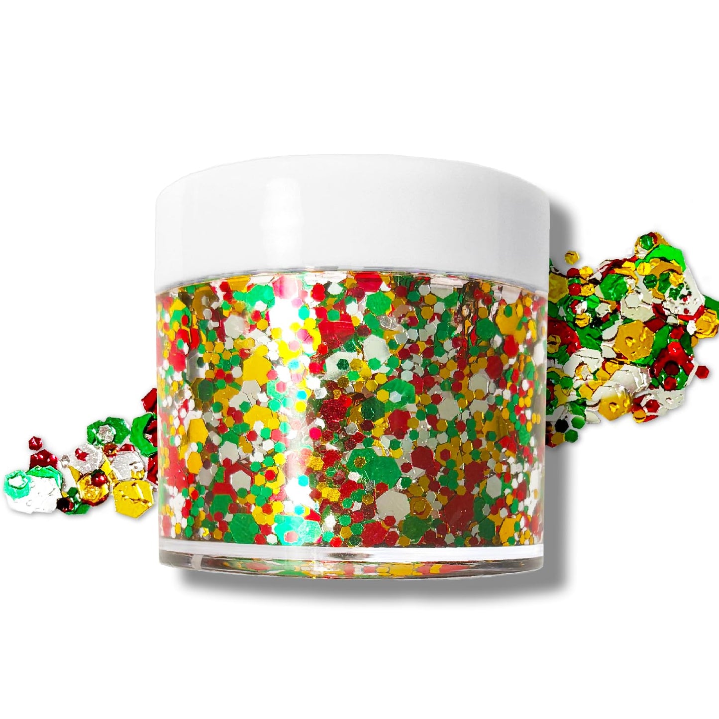 Christmas Glitter Gel for Body, Face, Hair and Lip, Color Changing Glitter Gel Under Light (Christmas) Beauty & Personal Care CiikDux