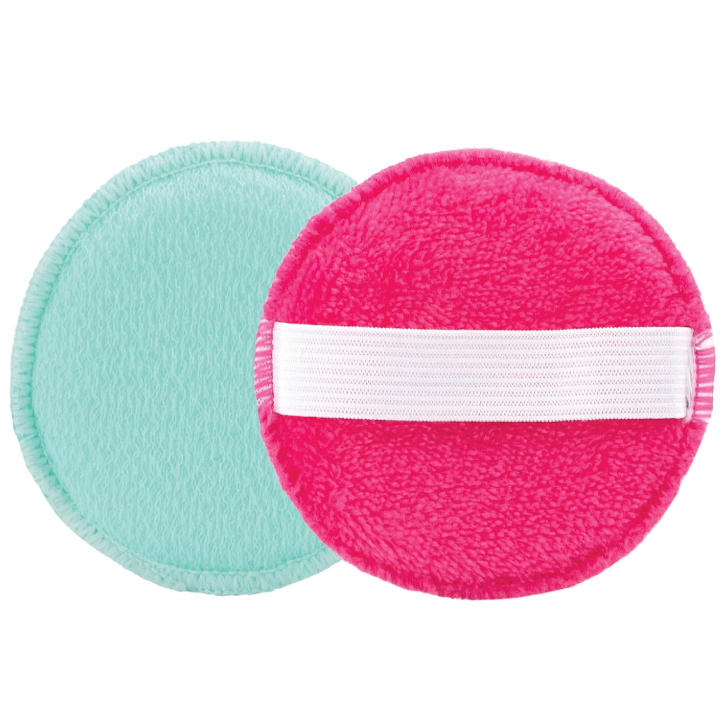 S&T INC. Face Scrubber, Dual-Sided Face Exfoliator with Elastic Strap, Facial Cleansing Pads and Makeup Remover, 3.3 Inch Diameter, 2 Pack, Teal Beauty & Personal Care S&T INC.
