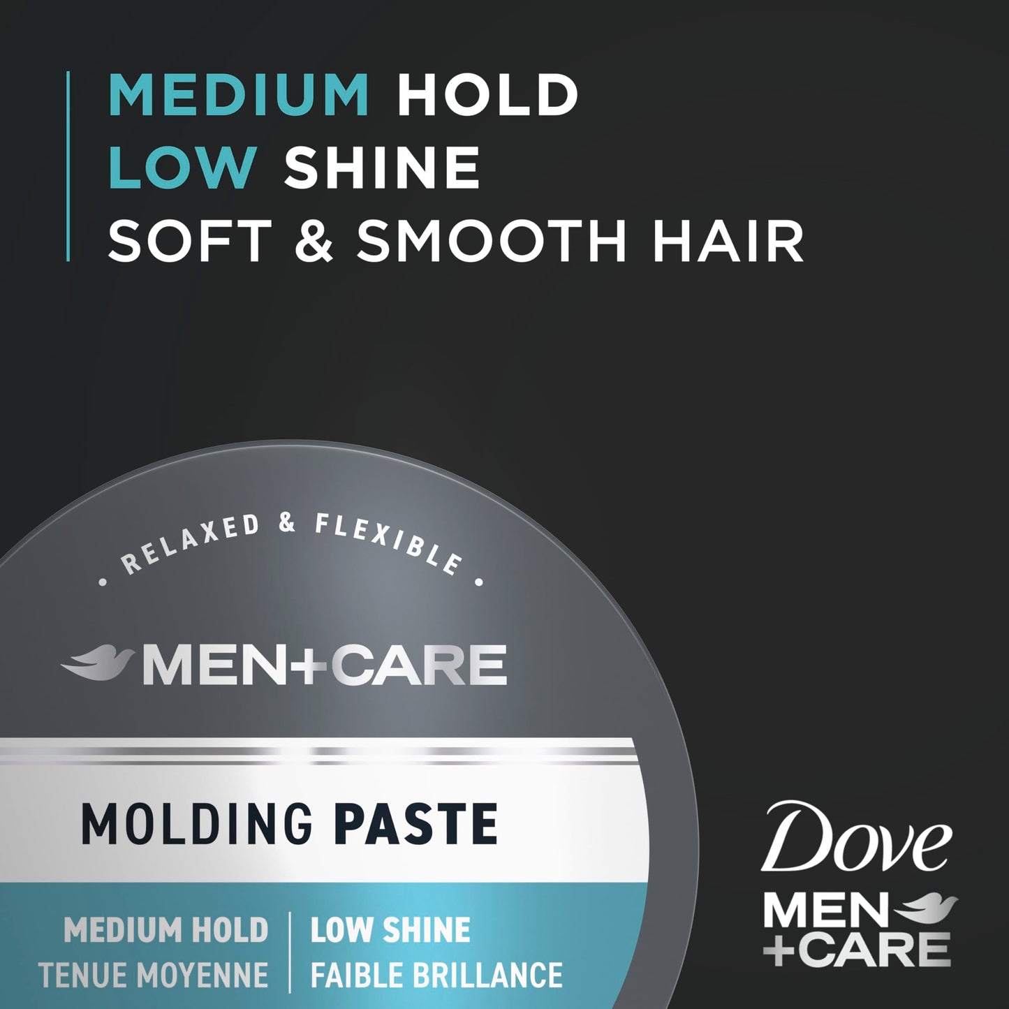 DOVE MEN + CARE Styling Aid 3 count Sculpting Hair Paste Hair Product for a Medium Hold Hair Styling for a Textured Look With A Matte Finish 1.75 oz Beauty and Personal Care DOVE MEN + CARE
