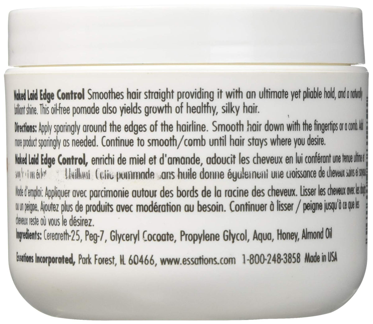 Naked by Essations Laid Edge Control, 4 Ounce Beauty & Personal Care Naked by Essations