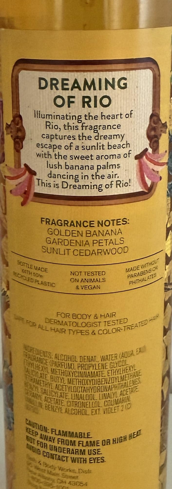 Bath & Body Works Dreaming Of Rio Fine Fragrance Mist 8 Ounces Beauty & Personal Care Bath & Body Works
