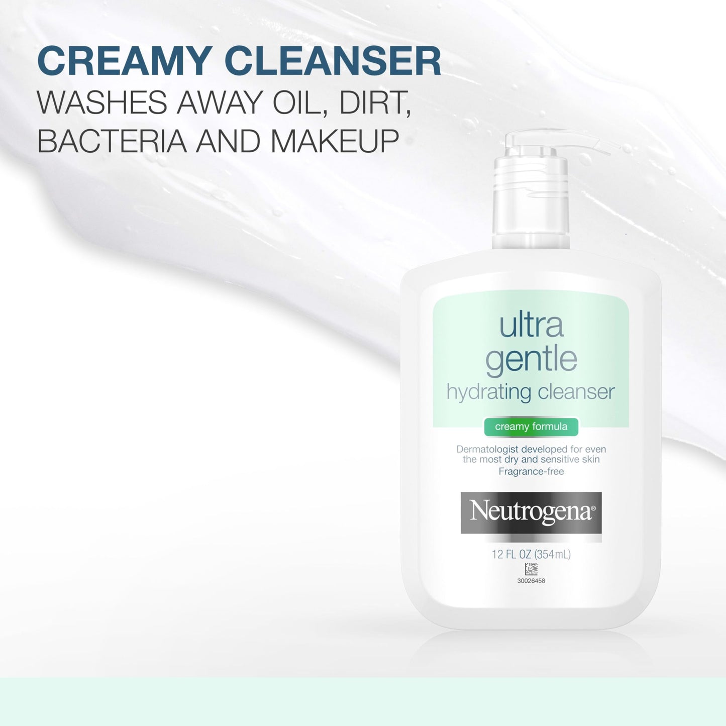 Neutrogena Ultra Gentle Hydrating Facial Cleanser, Non-Foaming Face Wash for Sensitive Skin, Gently Cleanses Face Without Over Drying, Oil, Soap Beauty & Personal Care Neutrogena
