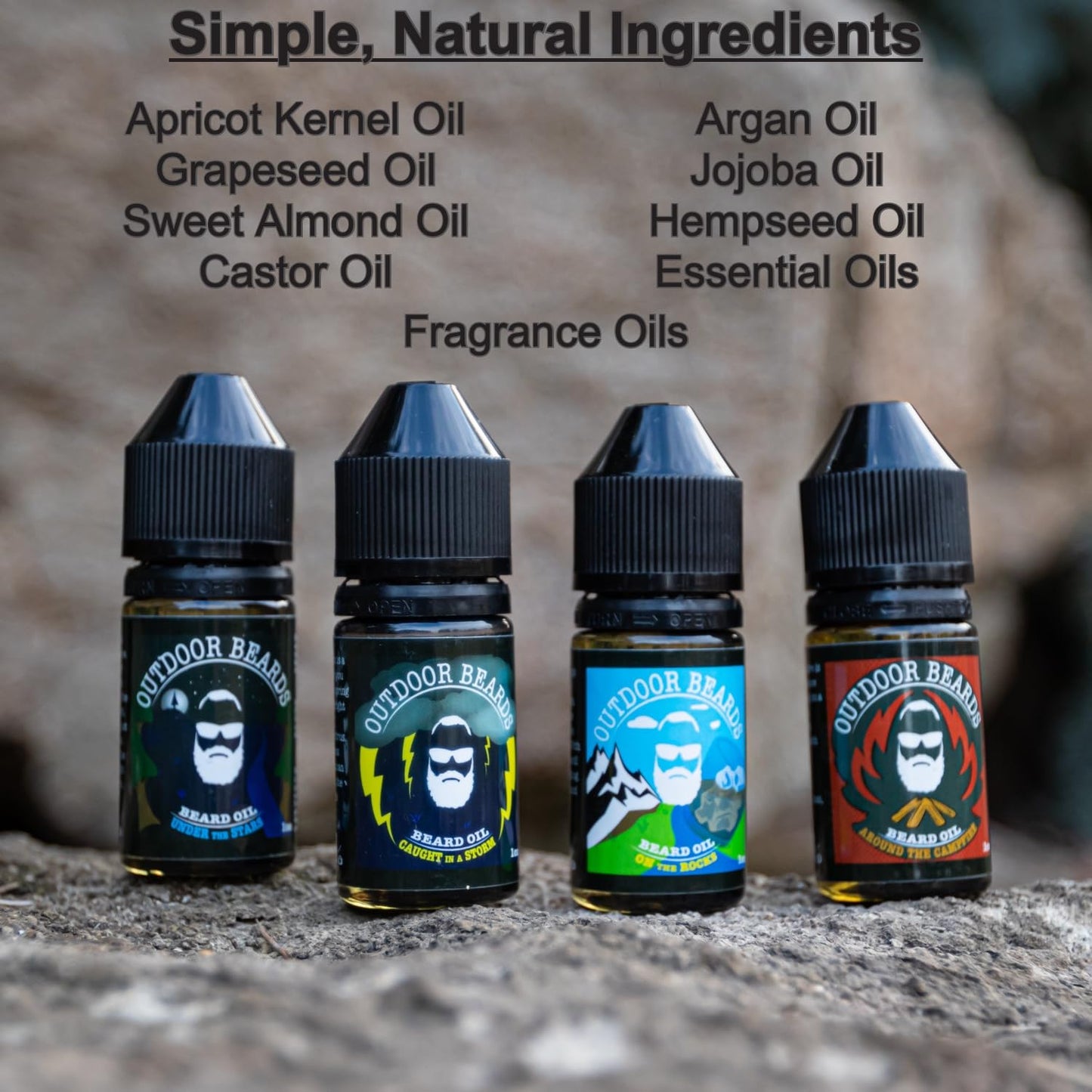 Outdoor Beards 1 oz Beard Oil - Infused Beard Oil to Support Beard Softness & Beard Growth - Naturally Scented Oil for Beard Care - Daily Use Beard Beauty and Personal Care Outdoor Beards