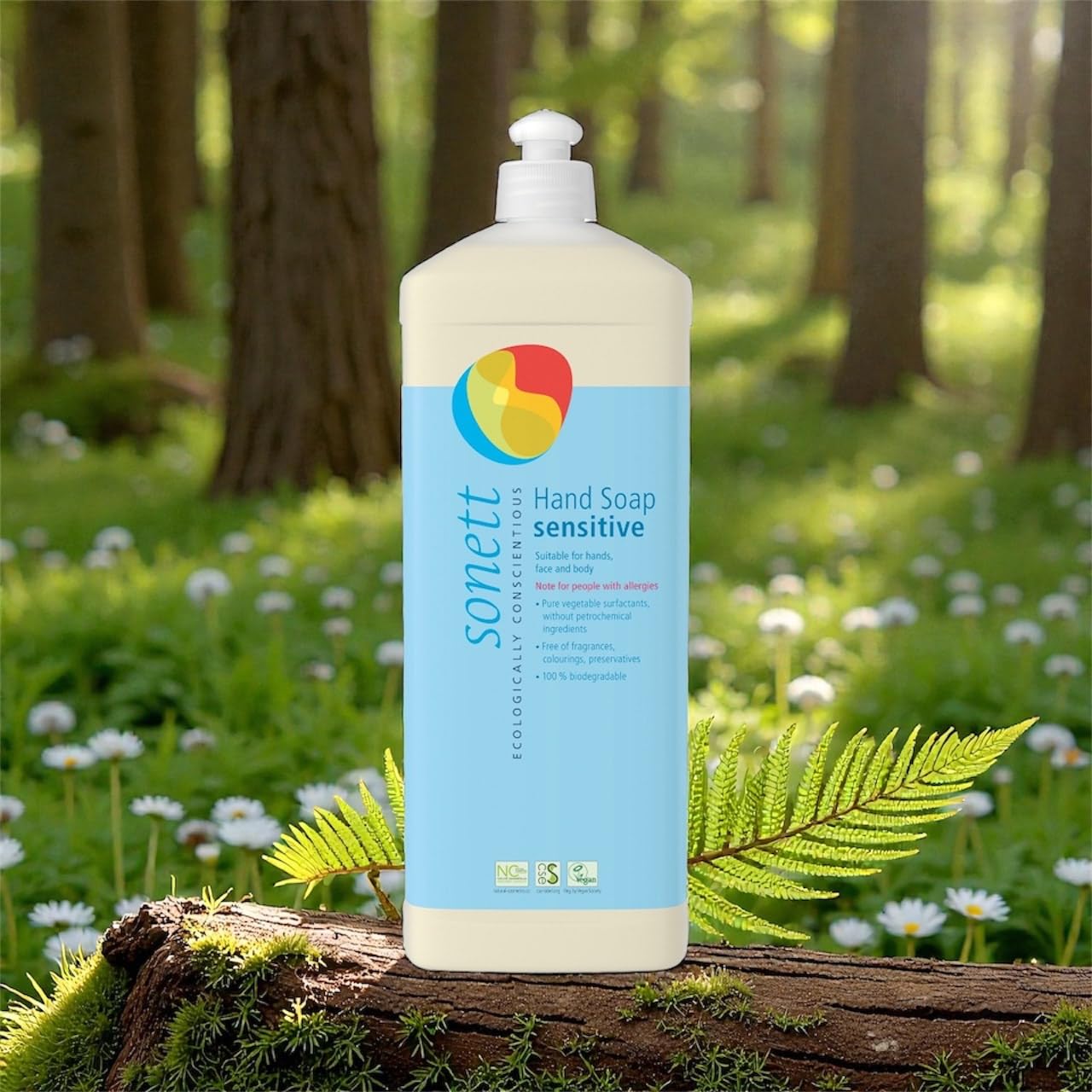Sonett Organic Hand soap Sensitive 1L (For Sensitive Skin children & Adults) Beauty & Personal Care Sonett