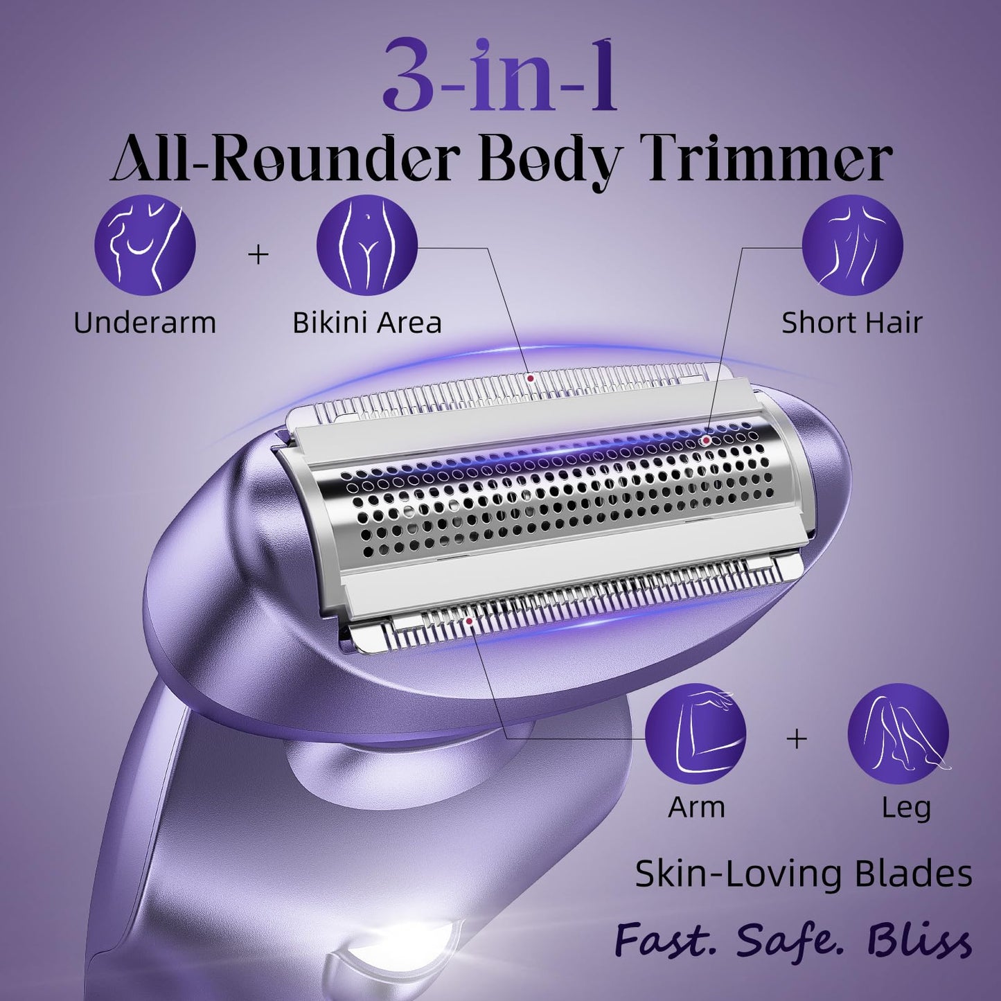 rategist Cordless Electric Razors for Women: Rechargeable Painless Bikini Trimmer for Body Hair - ???????? ???????????????????? Shaver with ?????? ?????????????? Beauty and Personal Care rategist