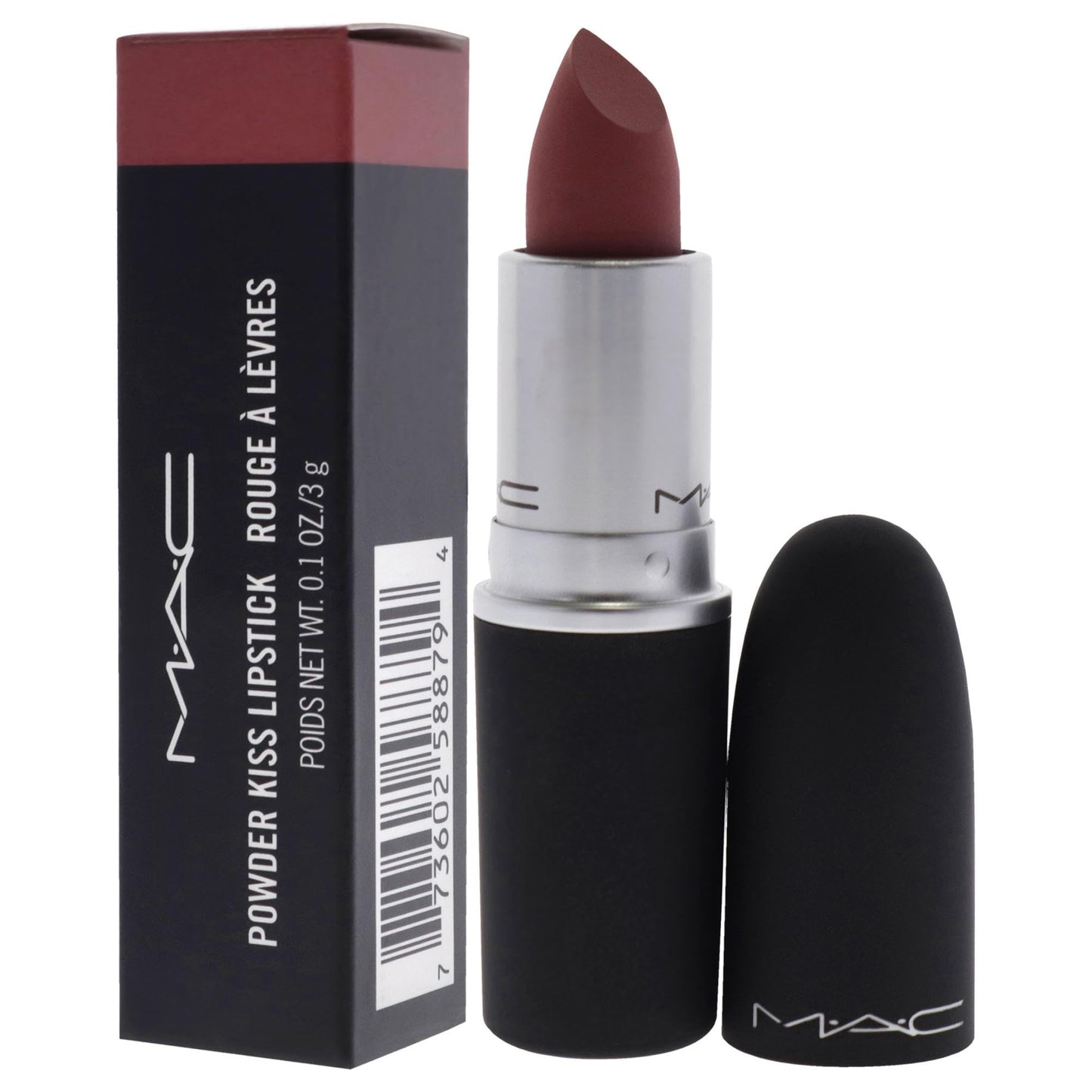 MAC Powder Kiss Lipstick - 930 Brickthrough for Women - 0.10 oz Lipstick Beauty & Personal Care MAC