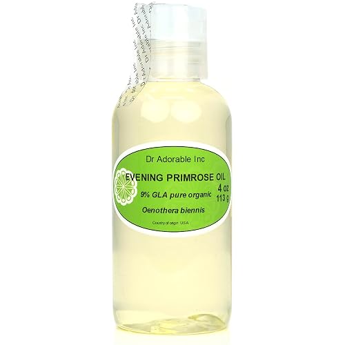 Dr Adorable - 4 oz - Evening Primrose Oil - 100% Pure Natural Organic Cold Pressed Beauty & Personal Care Dr Adorable
