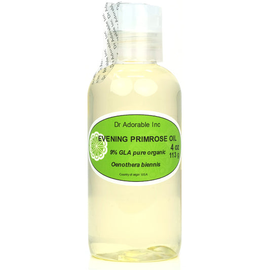 Dr Adorable - 4 oz - Evening Primrose Oil - 100% Pure Natural Organic Cold Pressed Beauty & Personal Care Dr Adorable