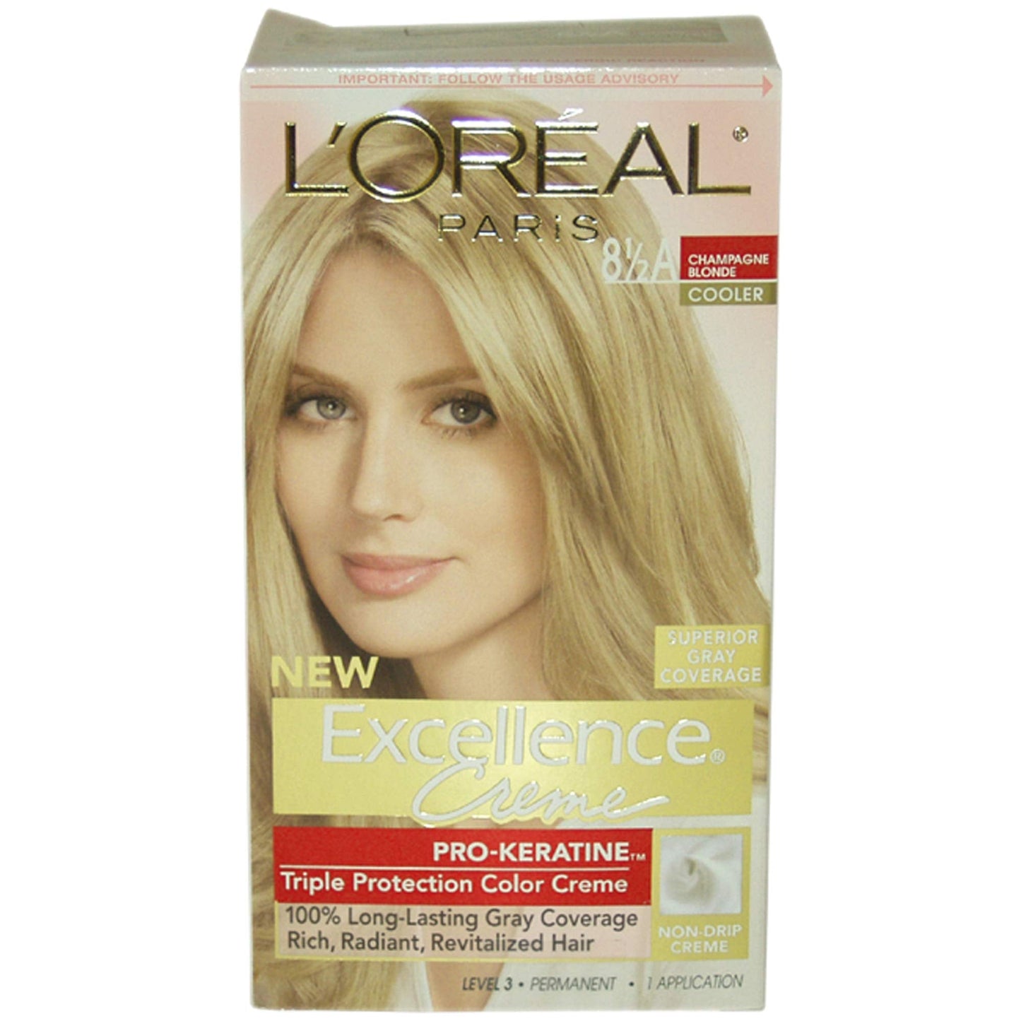 L'Oreal Paris Excellence Créme Permanent Hair Color, Champagne Blonde [8.5A] 1 ea Beauty & Personal Care L'Oreal Paris