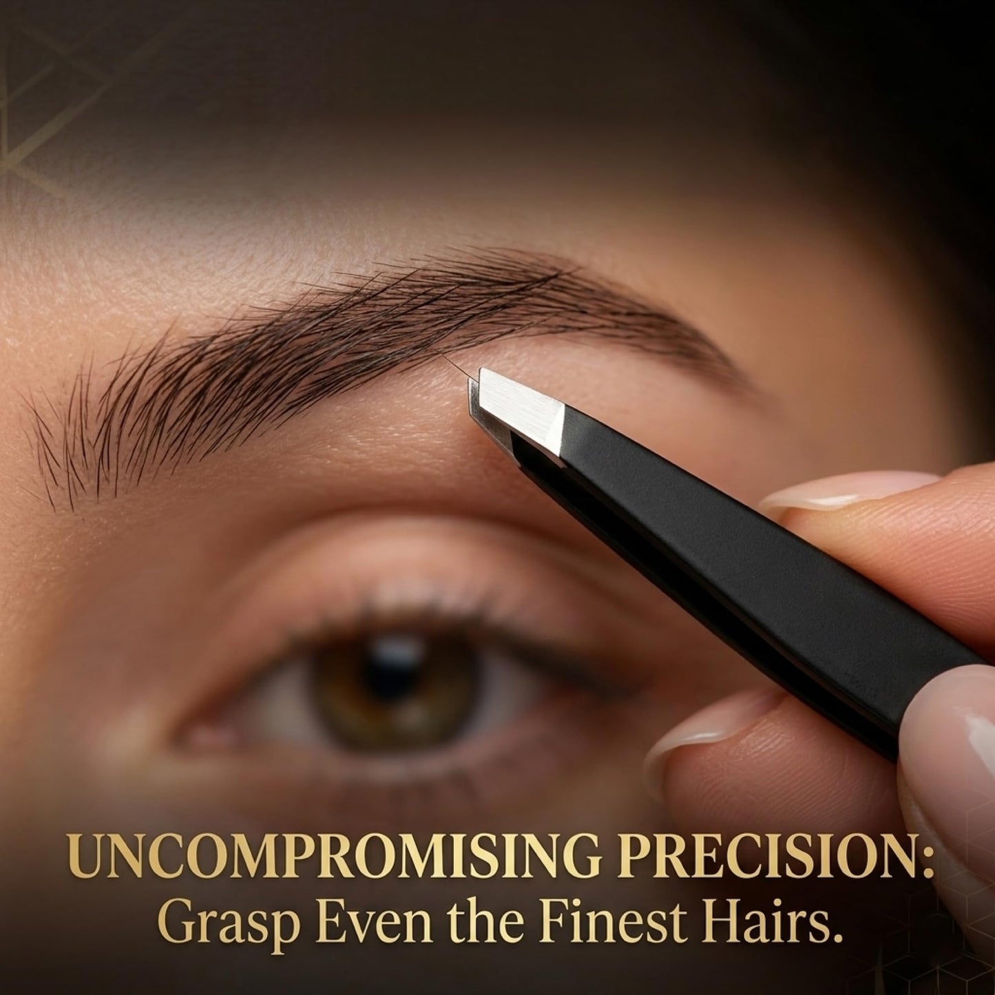 OCBA 4 Pcs Tweezers for Facial Hair Women & Men for Precise Grooming of Eyebrows - Professional Stainless Steel Black Color Coated Eyebrow Tweezers Beauty and Personal Care OCBA