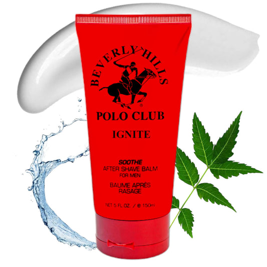 Beverly Hills Polo Club After Shave Balm for Men - Ignite (Musk Woody) - Soothing & Hydrating Post-Shave Lotion 5oz Beauty and Personal Care Beverly Hills Polo Club