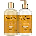SheaMoisture Shampoo & Conditioner Set, Deep Moisturizing with Raw Shea Butter, Sea Kelp & Argan Oil for Coily & Curly Hair, 13 Oz Ea Beauty & Personal Care SheaMoisture