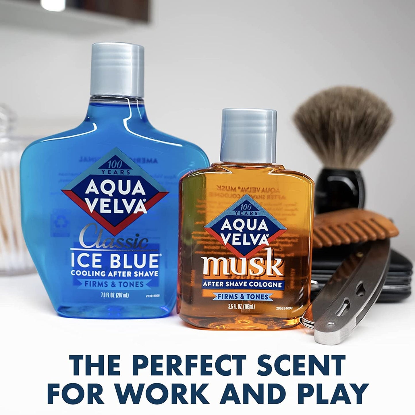 Aqua Velva Cooling After Shave Classic Ice Blue - 7 oz, Pack of 4 Beauty and Personal Care Aqua Velva