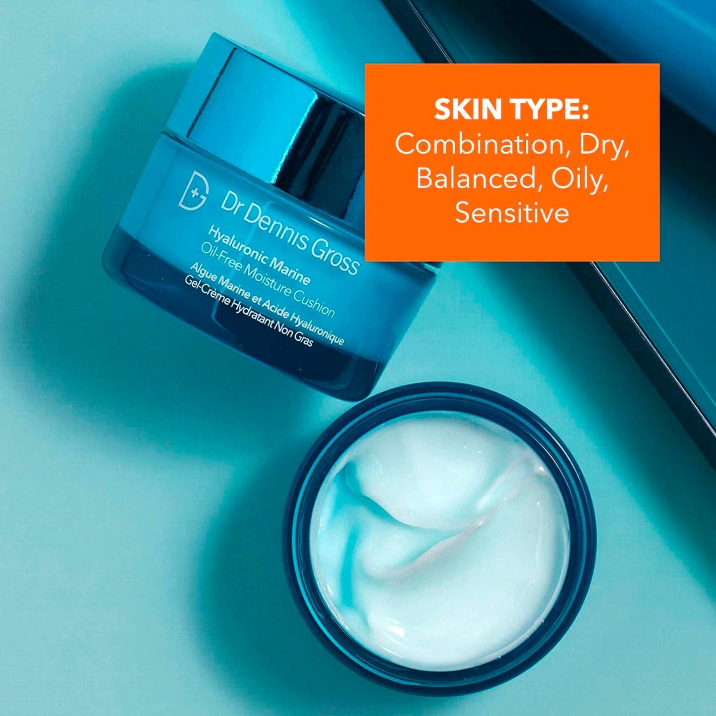 Dr Dennis Gross Hyaluronic Marine Oil-Free Moisture Cushion: for Dull, Dehydrated or Dry Skin, 2 fl oz Beauty & Personal Care Dr Dennis Gross