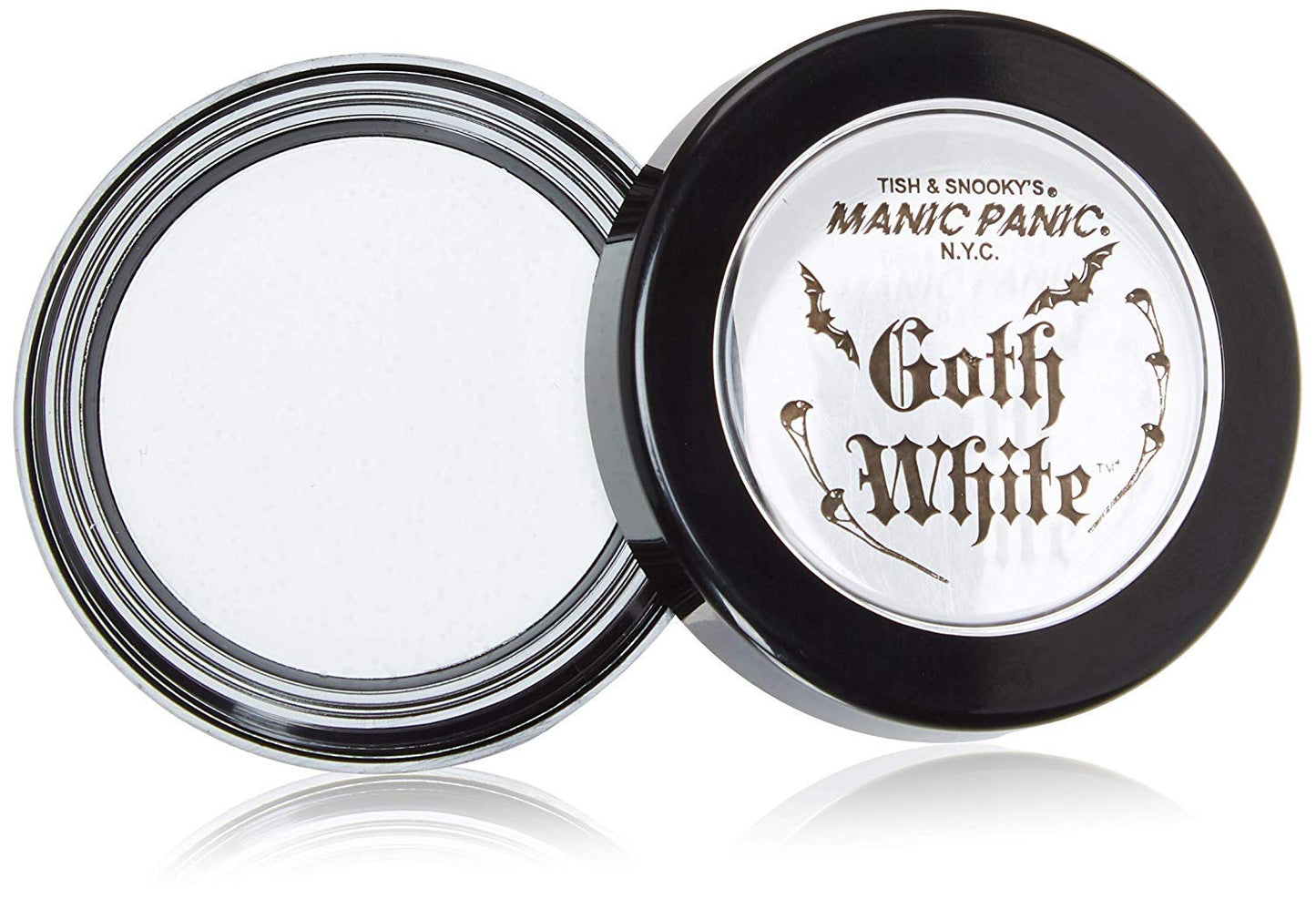 MANIC PANIC Goth White Cream to Powder Foundation - White Foundation for Goth Makeup, Cosplay & Halloween - Full Coverage & Matte Finish Beauty & Personal Care MANIC PANIC