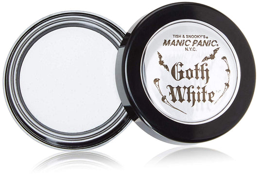 MANIC PANIC Goth White Cream to Powder Foundation - White Foundation for Goth Makeup, Cosplay & Halloween - Full Coverage & Matte Finish Beauty & Personal Care MANIC PANIC