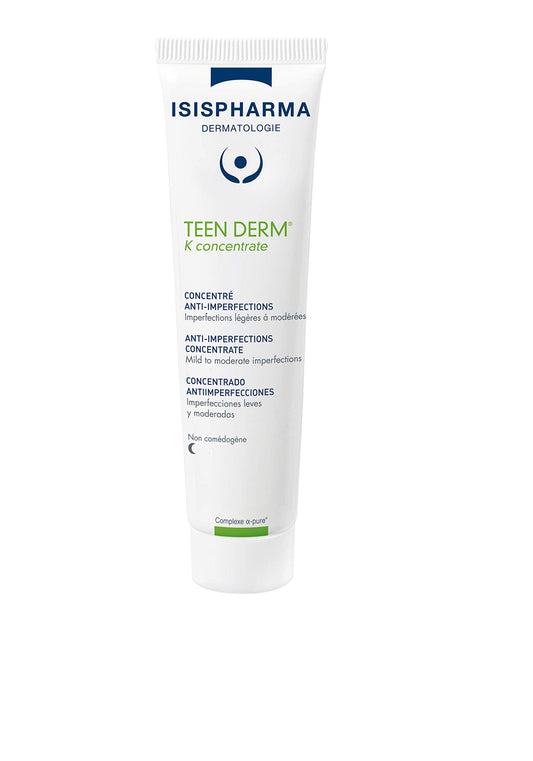ISIS Pharma TEEN DERM K CONCENTRATE active serum 30ml for Oily skin with imperfections, Treat severe to serious acne Beauty & Personal Care IsisPharma