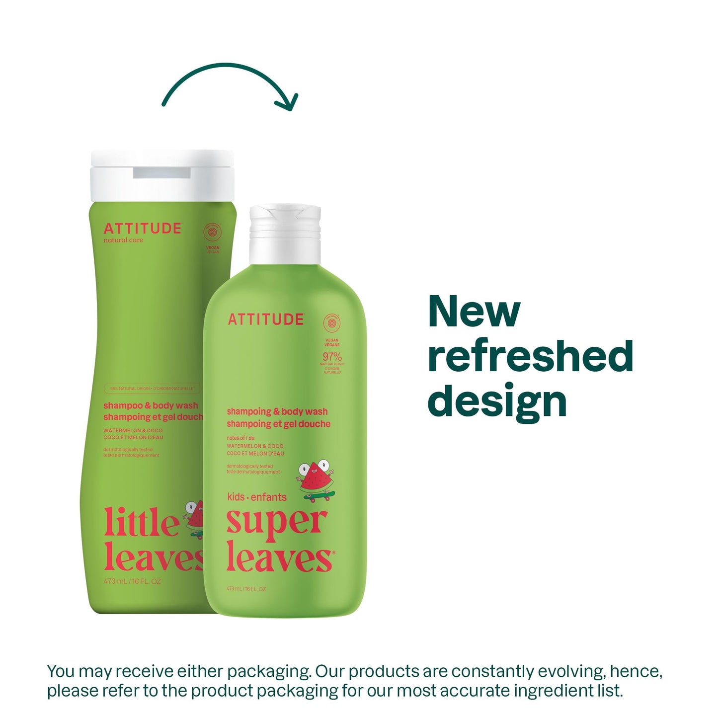 ATTITUDE Shampoo and Body Wash for Kids, EWG Verified, Dermatologically Tested, Plant- and Mineral-Based Ingredients, Vegan and Cruelty-Free Beauty & Personal Care ATTITUDE