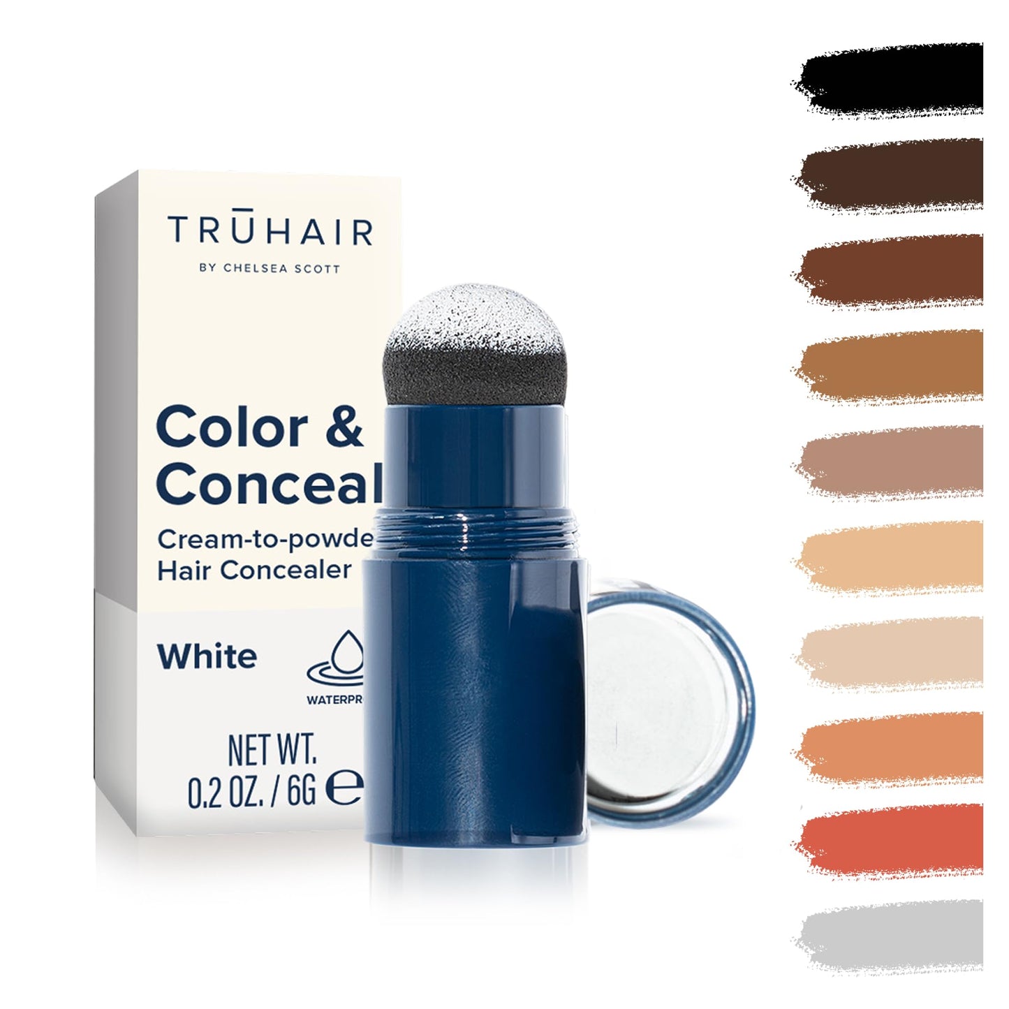TRUHAIR Color & Conceal Waterproof Root Touch Up Hair Color for Gray Hair Coverage - Instant Root Cover Up Hair Powder for Women & Men - Bald Spot Beauty & Personal Care Truhair
