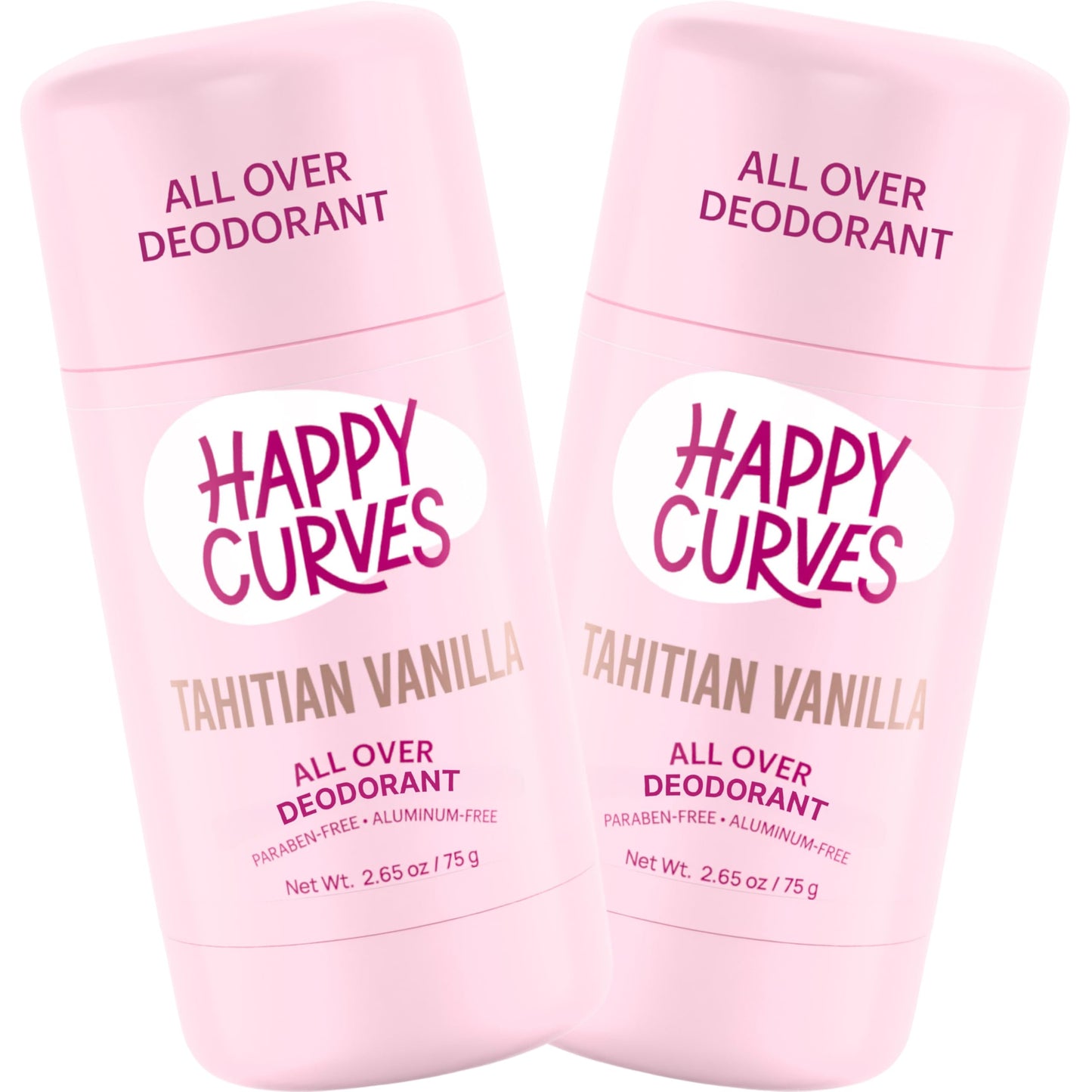 HAPPY CURVES Whole Body Deodorant for Women - Aluminum-Free - Sensitive Skin Invisibile All Day Layer of Full Body Protection for Odor Control Only Beauty and Personal Care HAPPY CURVES
