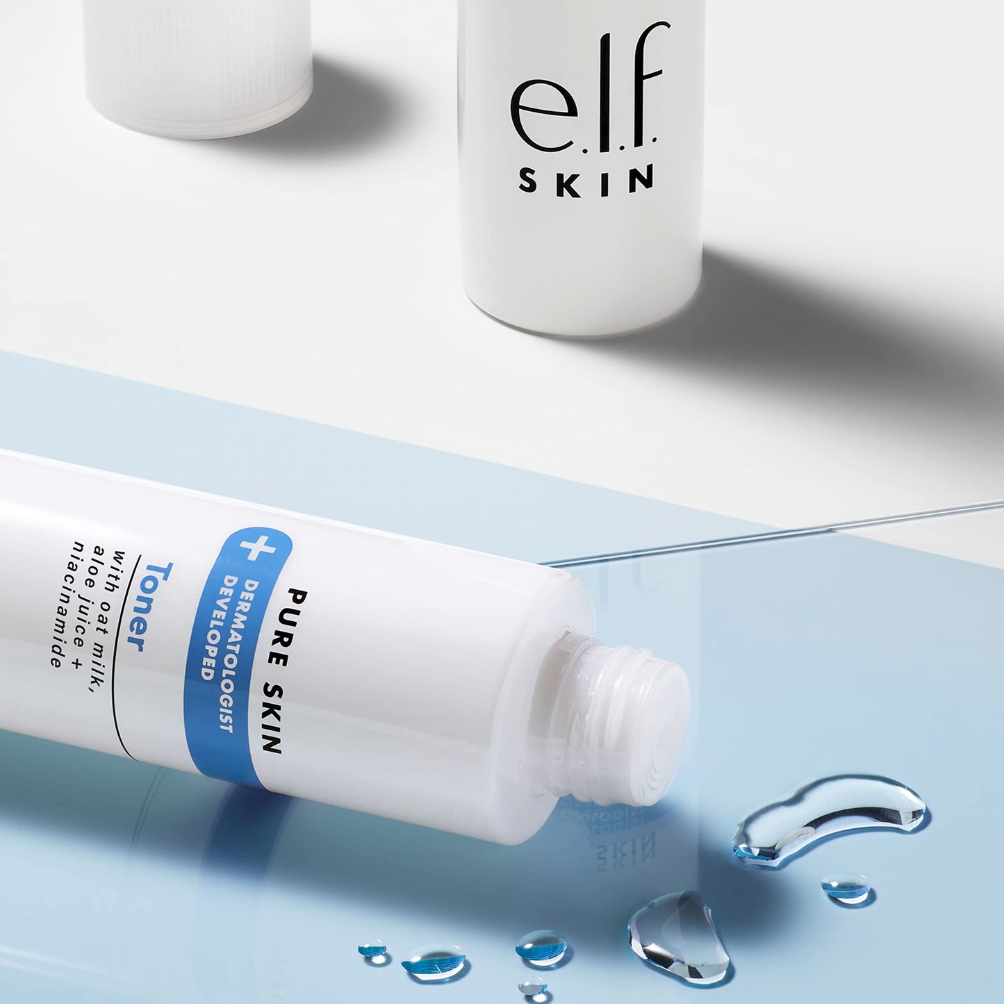 e.l.f. Skin Pure Skin Toner, Gentle, Soothing & Exfoliating Daily Toner for A Smoother-Looking Complexion, Made with Oat Milk, Aloe Juice Beauty & Personal Care e.l.f.