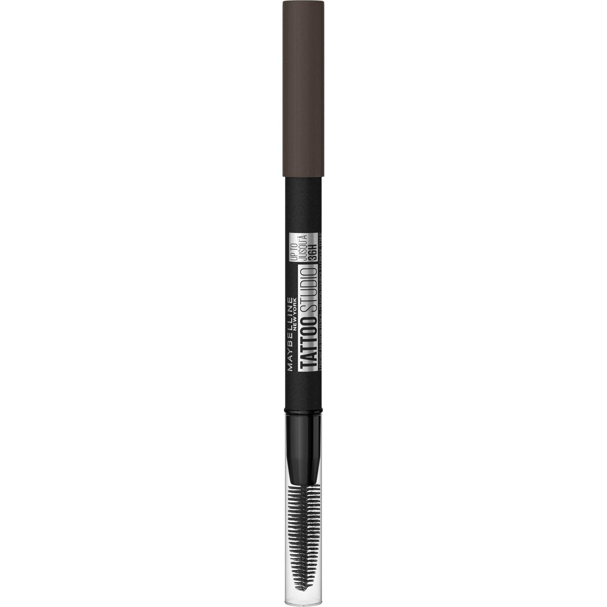 Maybelline TattooStudio Waterproof Eyebrow Pencil, Sharpenable, Longwear, Long Lasting, Pigmented Eyebrow Pencil for Defined Brows, Black Brown, 1