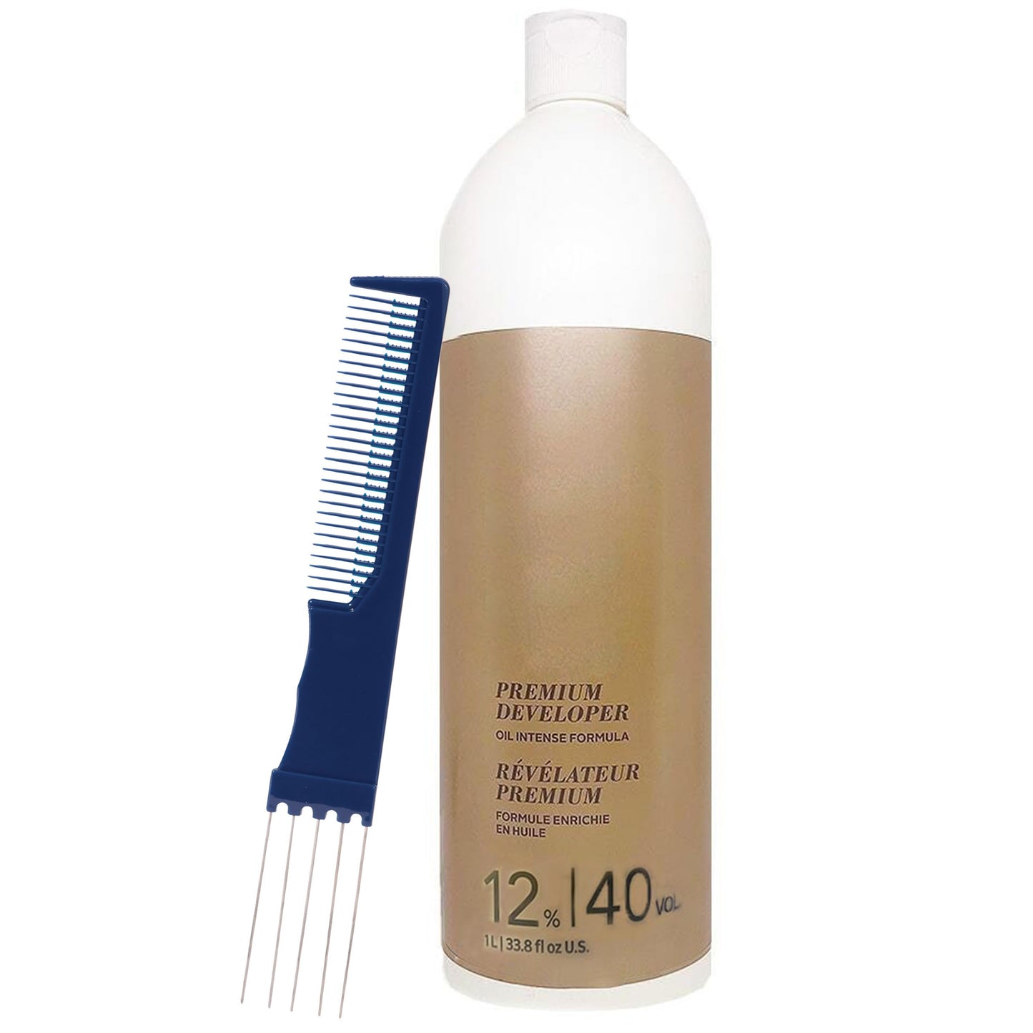 Blonde Me Developer 12% / 40 Vol 1 Liter with Dual Purpose Comb Beauty & Personal Care M Hair Designs
