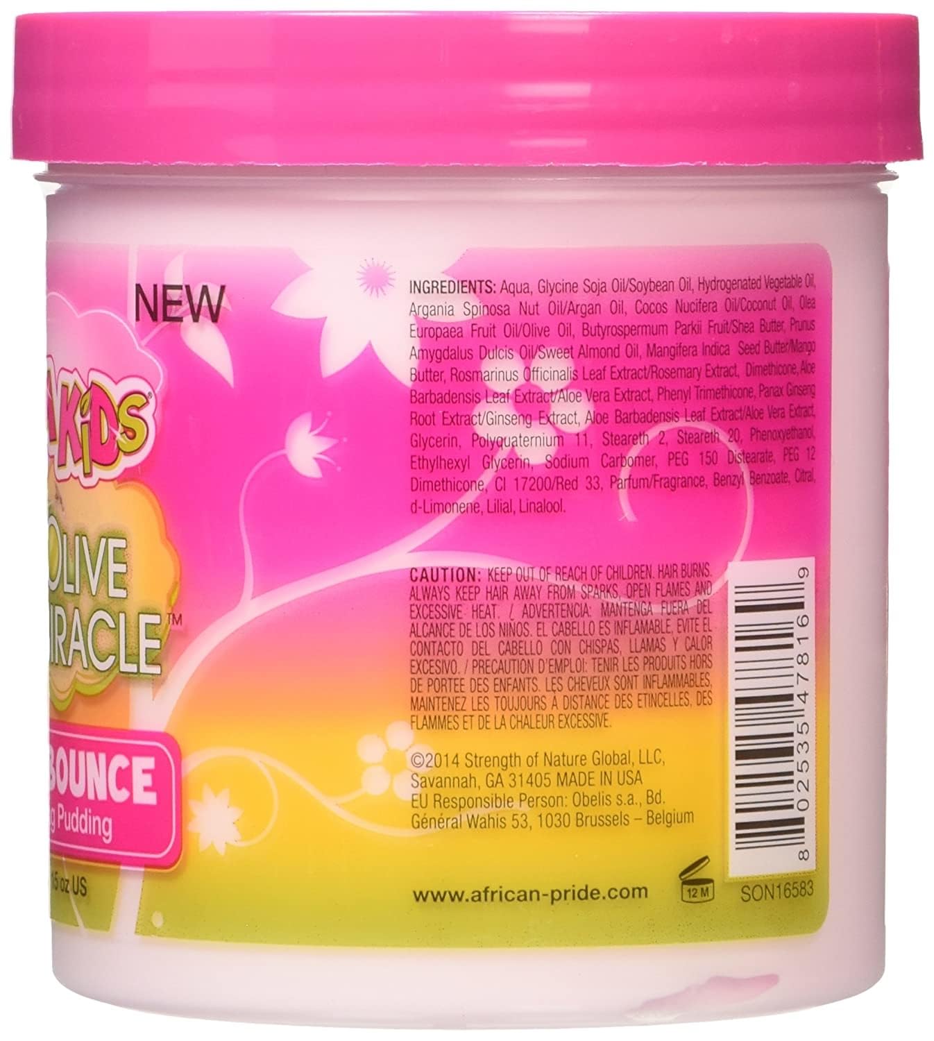 AFRICAN PRIDE Dream Kids Olive Miracle Quick Bounce Detangling Pudding, 15 Oz Beauty & Personal Care African Pride