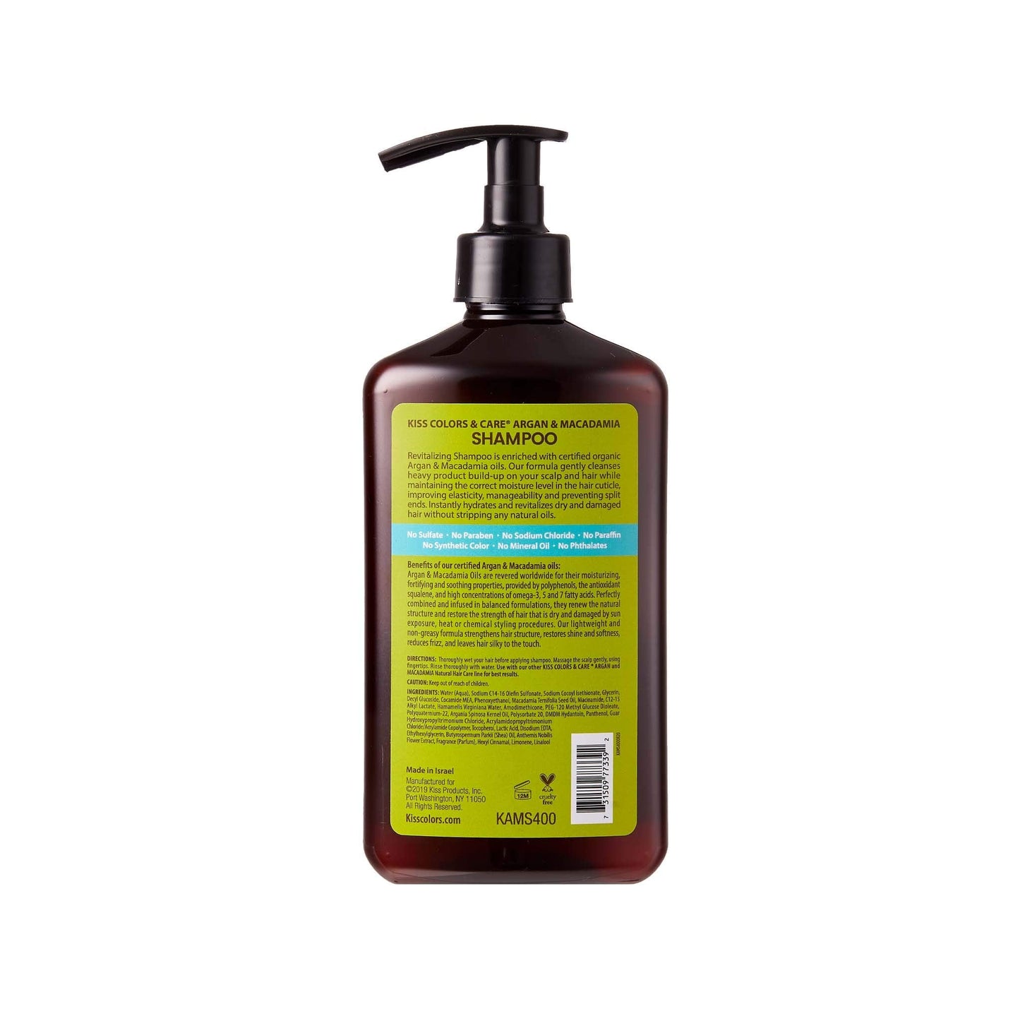 KISS Color & Care Argan & Macadamia For Dry and Damaged Natural Hair Shampoo & Conditioner Value Set Beauty & Personal Care KISS