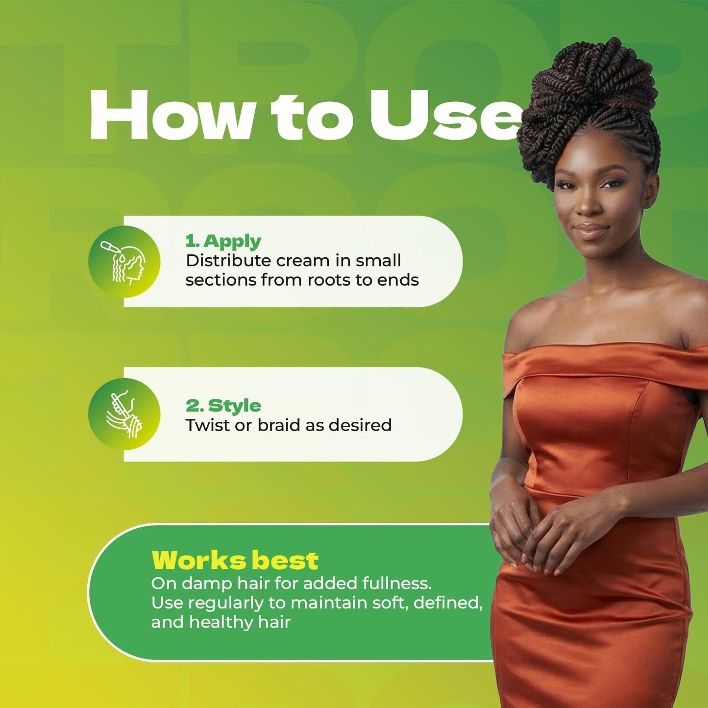 Bronner Bros Tropical Roots Twist Cream - Styling & Twisting Cream for Natural Hair, Braids, Locs & Twists - Seals Ends, Soft Hold, No Flaking & No Beauty & Personal Care Bronner Bros