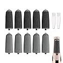 10 Pack Replacement Rollers Compatible with Finishing Touch Flawless Pedi Electric Tool File Include 2 Cleaning Brush (5 Black Coarse&5 Gray Fine) Beauty & Personal Care GOMINYUF