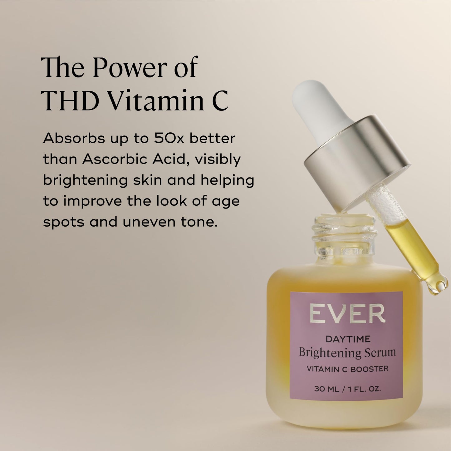 EVER Vitamin C Dark Spot Correcting Serum for Face - Anti Aging & Brightening Serum with 10% Vitamin C, Helps Fade Dark Spots, Age Spots & Uneven Tone Beauty & Personal Care EVER