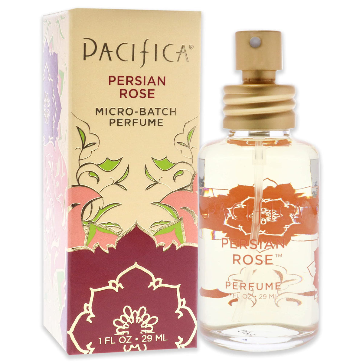 Pacifica Beauty, Persian Rose Clean Fragrance Spray Perfume, Made with Natural & Essential Oils, Fresh Rose Scent, Vegan + Cruelty Free Beauty & Personal Care Pacifica