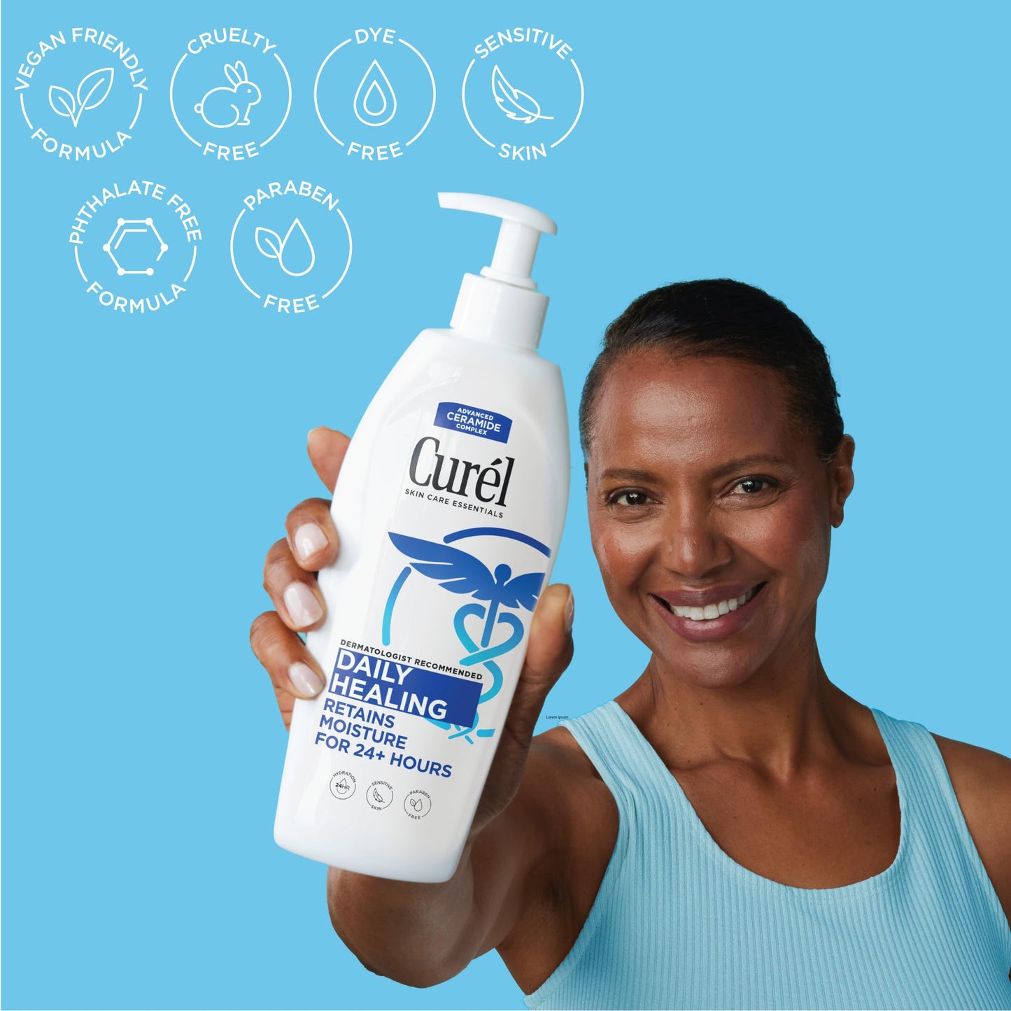 Curel Daily Healing Body Lotion for Dry Skin, Dermatologist Recommended Hydrating Body Lotion with Advanced Ceramides Complex, 20 Oz Beauty & Personal Care Curel