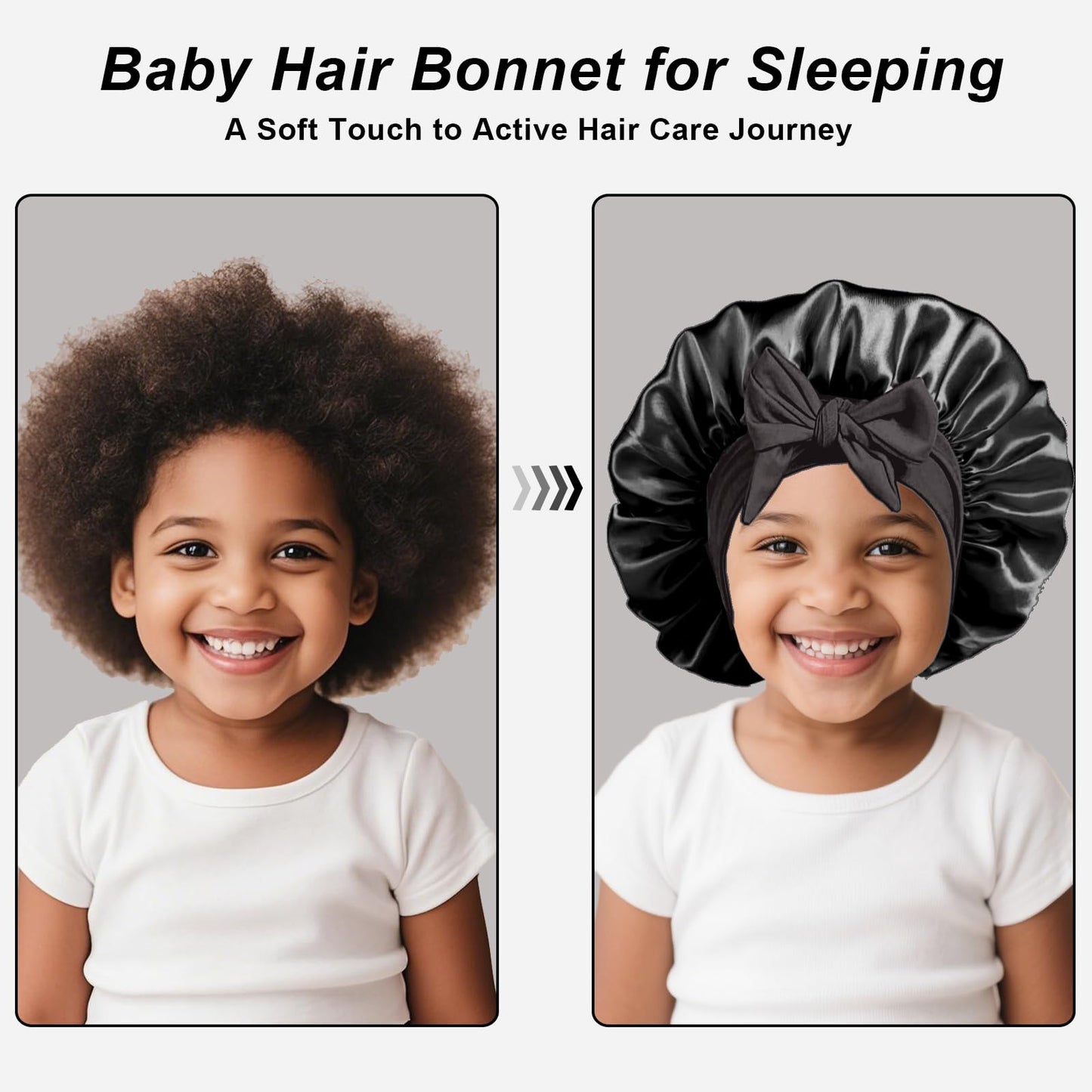 3 Pcs Kids Silk Bonnet for Sleeping - Baby Satin Bonnet for Sleep,Kids Hair Bonnets for Curly Hair Girls Boys with Wide Elastic Band,Sleeping Cap Beauty and Personal Care FIRSTPELLA