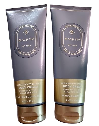 Bath & Body Works Aromatherapy Black Tea Ultimate Hydration Body Cream 8 Ounces Pack of 2 Beauty & Personal Care Bath & Body Works