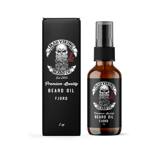 Mad Viking Fjord Beard Oil - Hydrate, Soften And Grow Your Beard Naturally. Fight Itch And Dandruff With A Crisp Yet Woodsy Mint, Orange, Cedarwood Beauty and Personal Care MAD VIKING BEARD CO.