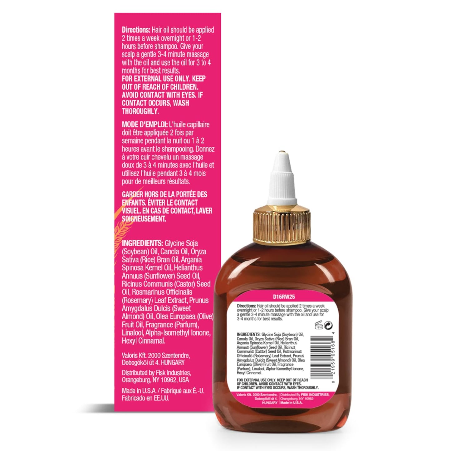 Difeel Rice Water Premium Hair Oil 2.5 oz. - Strengthening Rice Water Moisturizer for Hair Beauty & Personal Care Difeel