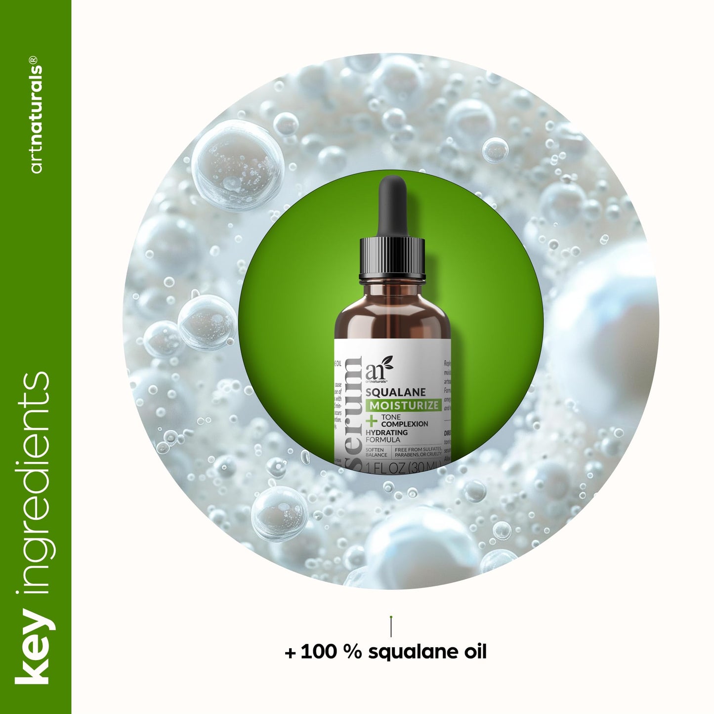 Artnaturals Squalane Oil - Pure & Natural Plant Facial Oil - Cold Pressed and Unrefined Premium Grade Multipurpose Moisturizing Oil for Skin Beauty & Personal Care Artnaturals