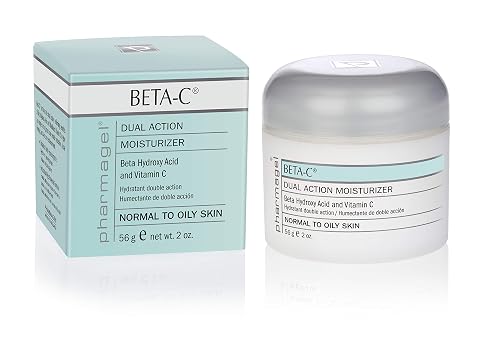 Pharmagel Beta-C Dual Action Moisturizer Normal to Oily Skin | Brightening and Smoothing Face Moisturizer | Pore Minimizer & Rejuvenation - 2 oz. Beauty & Personal Care Pharmagel