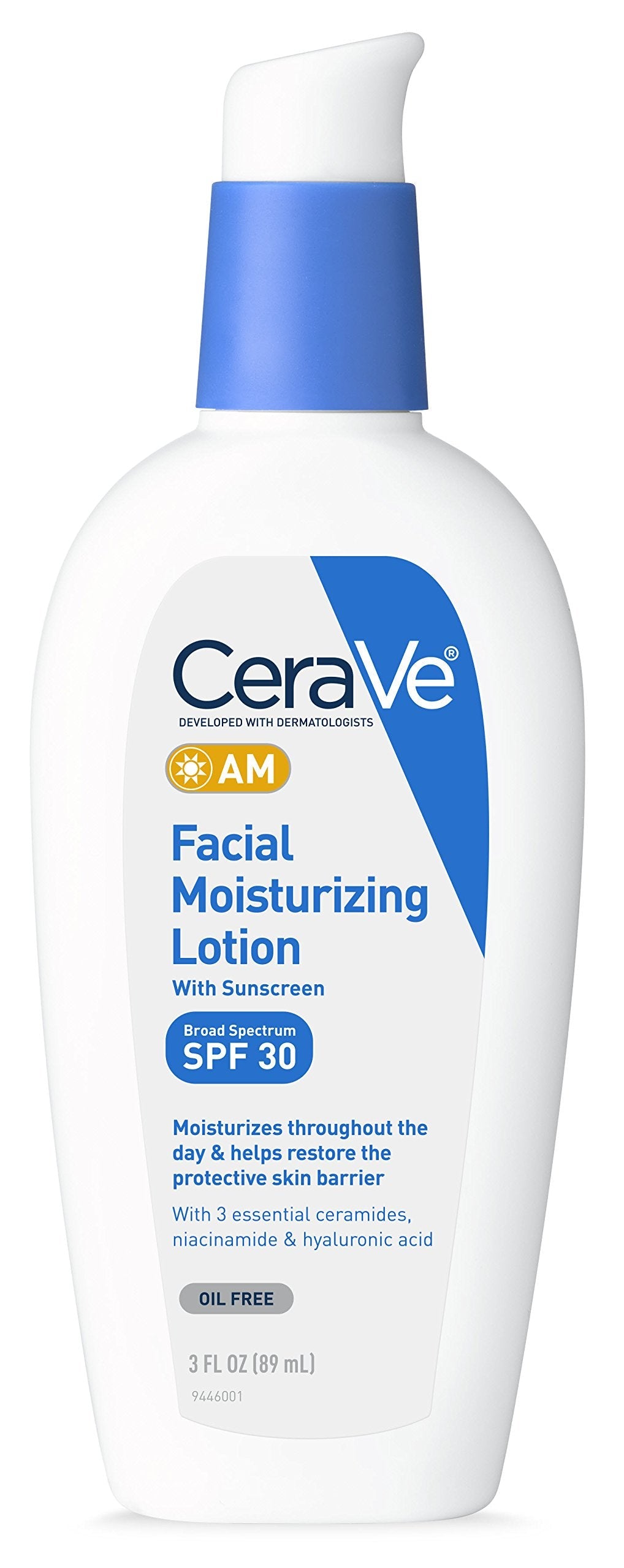 CeraVe Facial Moisturizing Lotion AM SPF 30 | 3 Ounce | Daily Face Moisturizer with SPF | Fragrance Free Beauty & Personal Care CeraVe